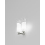 Lio Wall Lamp L1P Crystal White Satin Nickel G9 Ul