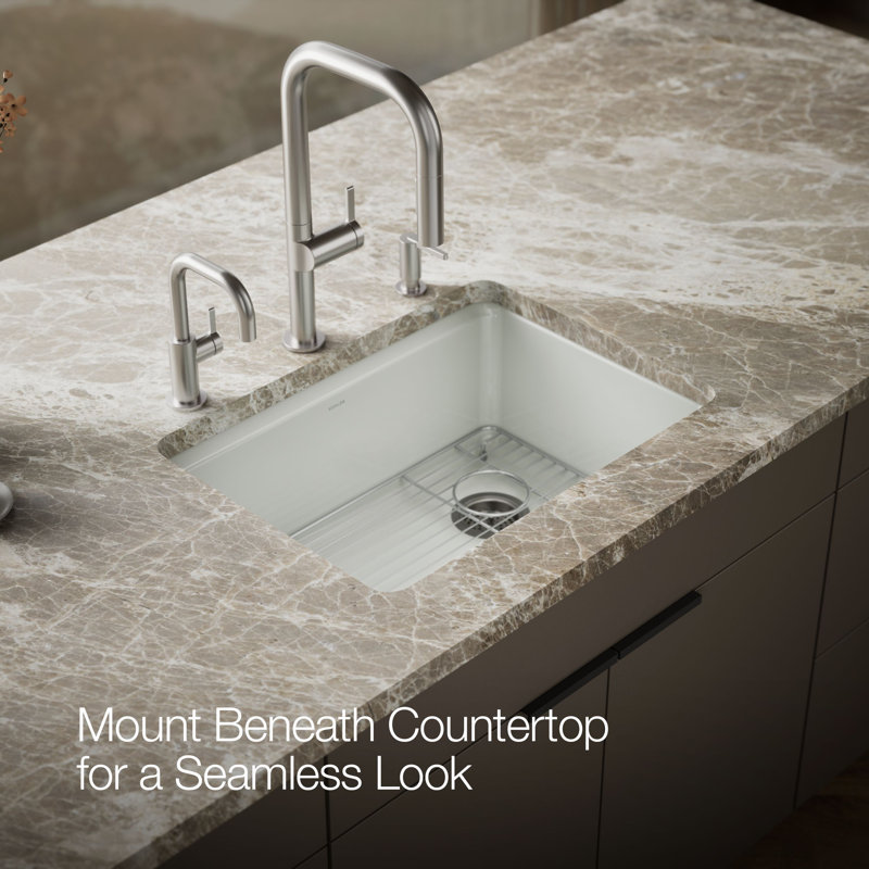 Riverby 27" Undermount Single-Bowl Workstation Kitchen Sink, Sea Salt