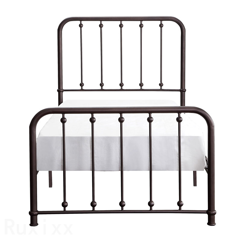 Lit plateforme classique Classic, Bronze Antique , Lit simple