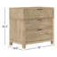 Garrison 3 - Drawer Solid Wood Nightstand