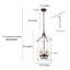 Lustre cylindrique 4 lumières façon bougie