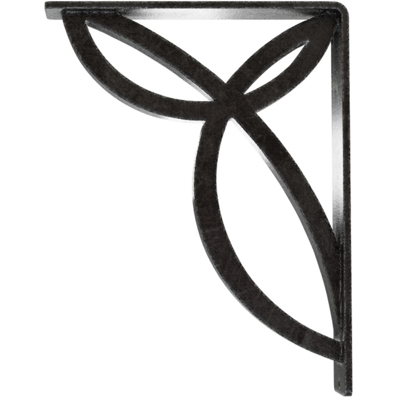 Support en fer forgé Versailles, Étain antique, H 10 po x l 2 po x P 7,5 po