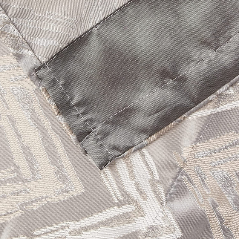 Chevron Tailored Window Valance, Silver