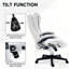 Chaise de bureau de massage à haut dossier avec chaleur, fonction inclinable et vibration à six points pour un confort ultime.-473062661-473062656