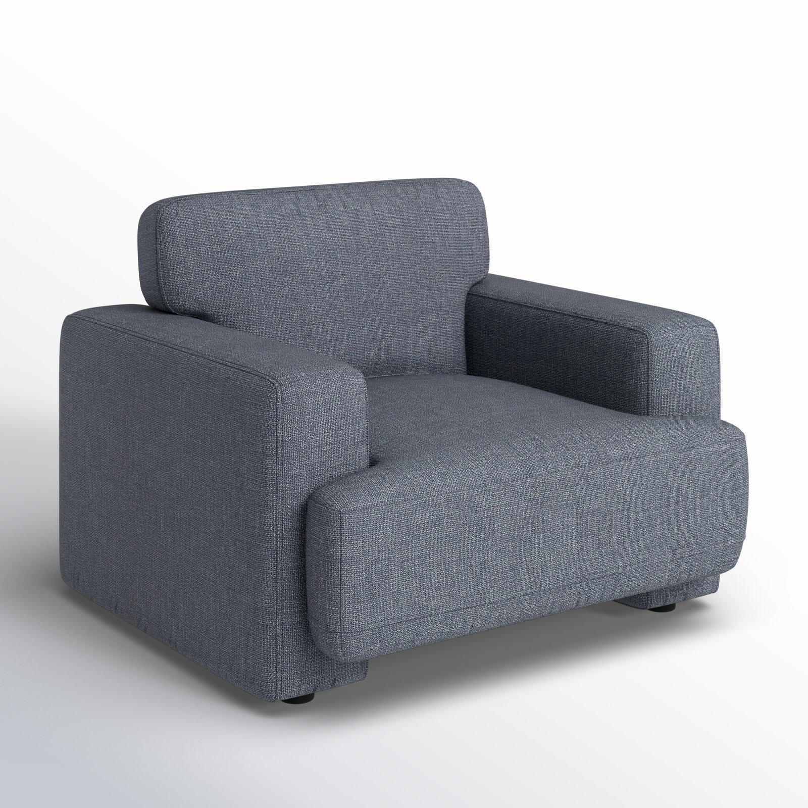 Ives Linen Armchair, Luna Charcoal