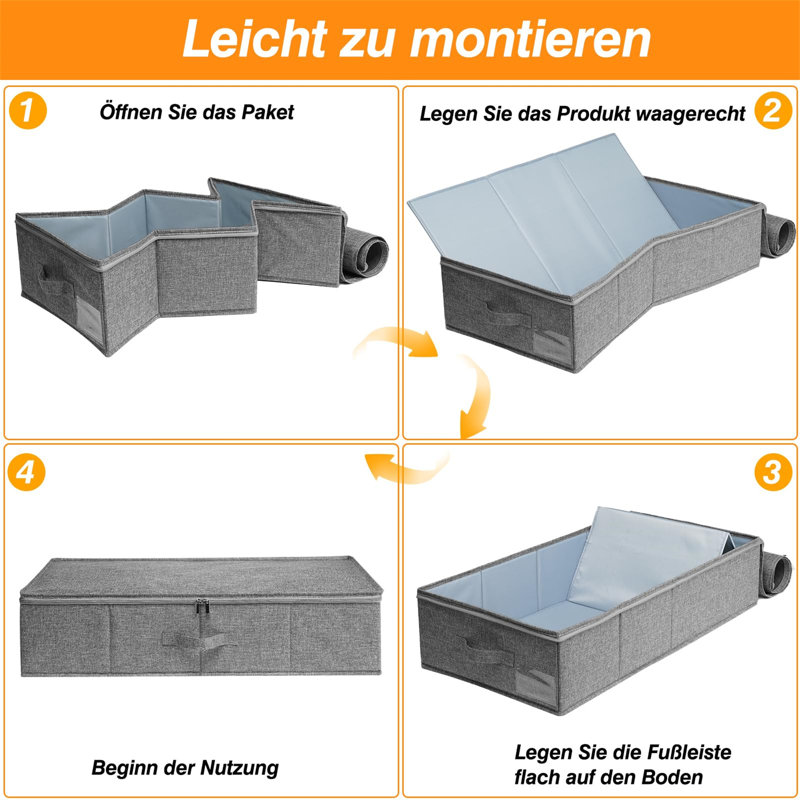 Brayden Studio Fabric Underbed Storage