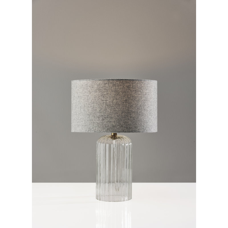 Apsar Glass Table Lamp, 16.5" H x 12" W x 12" D