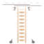 Échelle de roue amovible en bois 9,92 pi Red Oak-34637989-35267874-35267872
