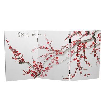 Gurule 47.25" W x 23.75" H 3 - Panel Canvas Folding Room Divider