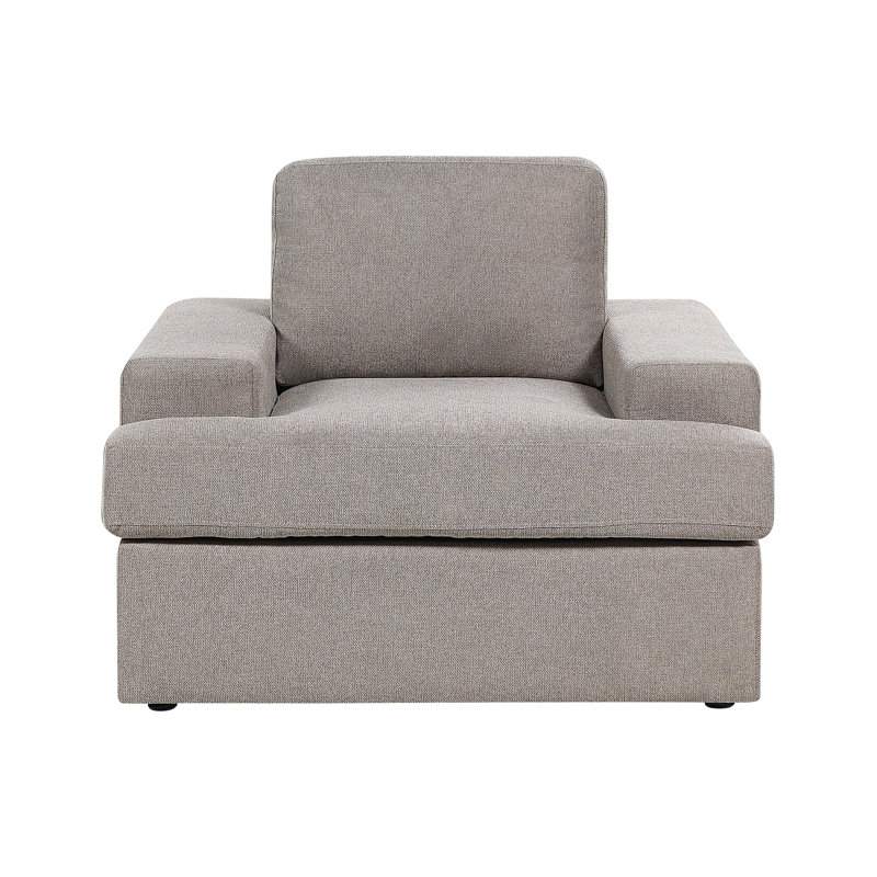 Lecenta Upholstered Armchair, Taupe