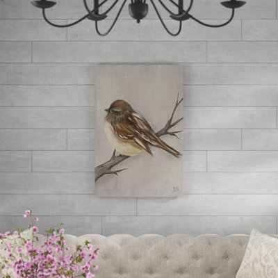 «Winter Bird III», peinture sur toile