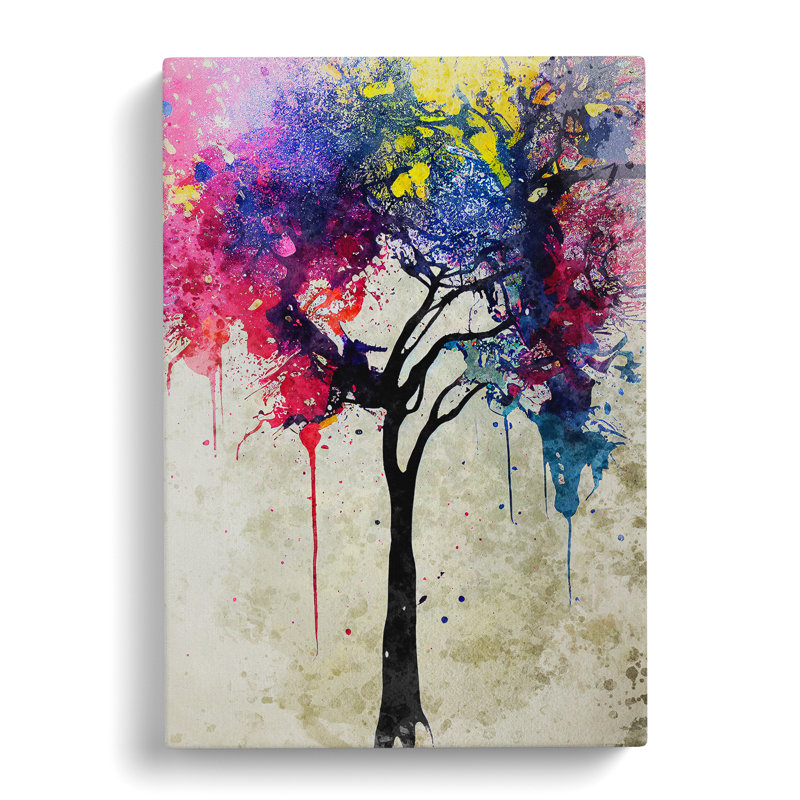 Dripping Tree - Wrapped Canvas Print, 50cm H x 35cm W