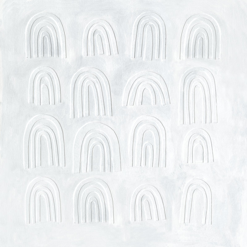 Arcobaleni Bianchi I by Emma Scarvey - Wrapped Canvas Painting, 76cm H x 76cm W