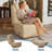 32.9" Wide Swivel Accent Chair, Single Seater 360 Rotation, Recliner with padded Seat and Backrest-1402619604