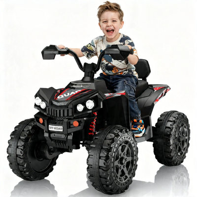 24V 4WD Kids ATV, Electric Ride-On W/ Parent Remote & Bluetooth, 5 MPH, 2-Seater