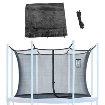 Upper Bounce Trampoline Safety Enclosure Replacement Net - 10-ft - Inside  Model - For 8 Poles/4 Arches - Tech Pocket - Aqua