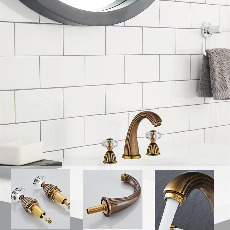 Robinet pour salle de bain Chateau, Laiton antique