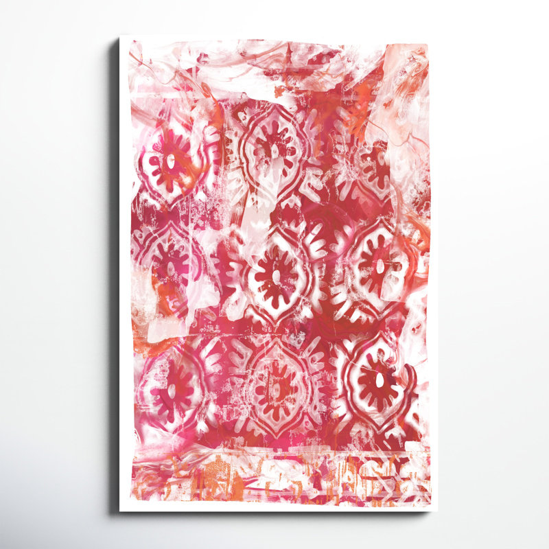 «Global Fuchsia I», impression sur toile, H 48 po x l 32 po