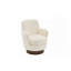 Fauteuil demi-tonneau pivotant en polyester