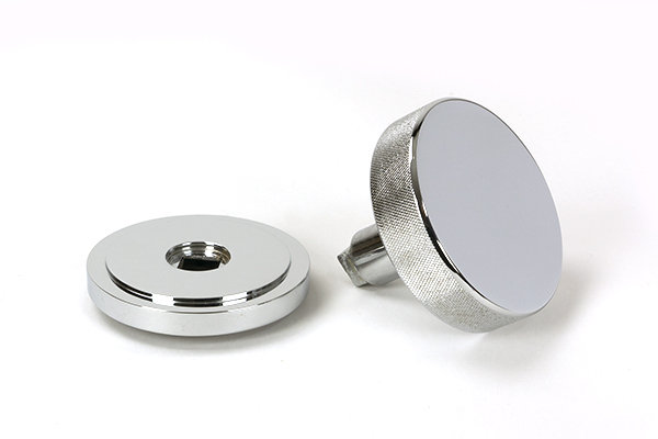 Brompton Single Dummy Door Knob, Polished Chrome