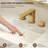 Widespread Bathroom Faucet 3 Hole, 2-handle Bathroom Sink Faucet with Drain Assembly-125423810