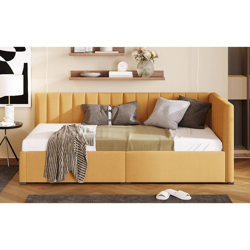 Lit de jour Modern, Jaune