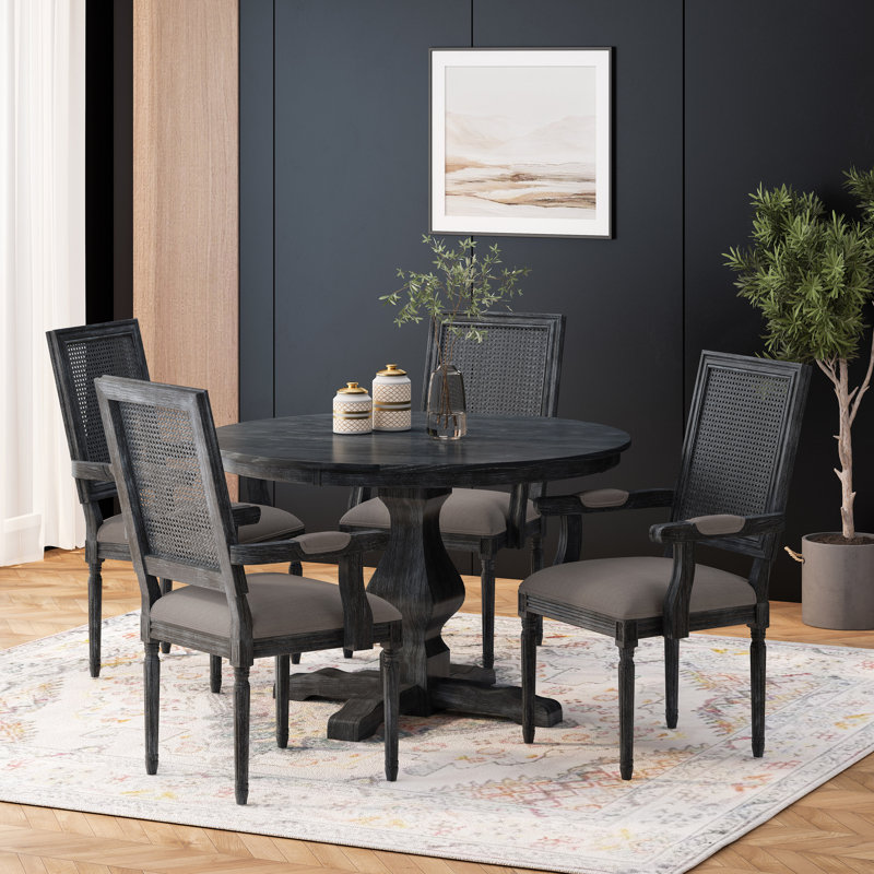 Ensemble repas pour 4 personnes Bushey, Gris, Gris, Gris