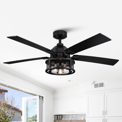Rippeon 52'' Ceiling Fan with Light Kit