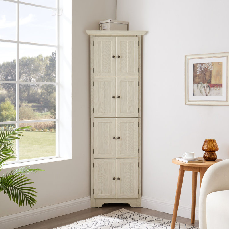 Armoire de rangement 4 niveaux à 4 niveaux avec 8 portes, idéale pour les solutions de rangement organisées et spacieuses