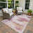 Machine Washable Indoor/Outdoor Chantille ACN2402 Abstract Rug-1173049660