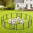 16 Panel Steel Exercise Pen With Door-101591379