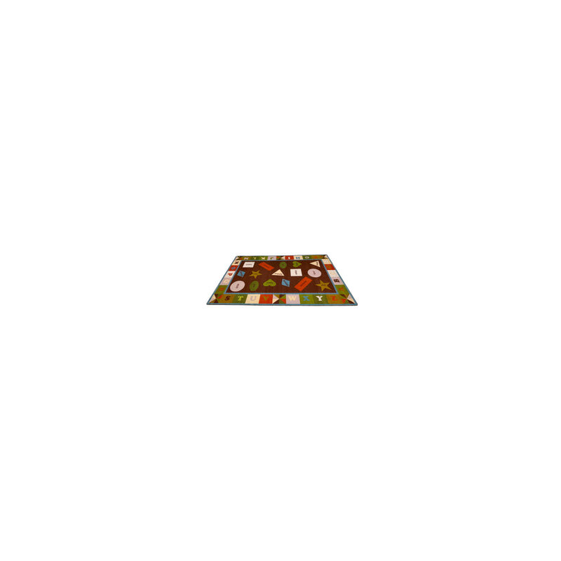 Rectangle Machine Woven Nylon Rug, Rectangle 6' x 8'6"