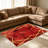 Red Marble with Gold Geometric carpet-easy to clean, machine-washable, soft and comfortable; suitable for door mats, kitchens, living rooms, bedrooms, corridors, and laundry areas. Easy to clean, durable carpet for home decoration.-1431662099