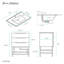 Carre 24" Bathroom Vanity In White Oak