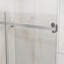 Porte de baignoire réglable de 56 à 60 po de largeur, 58 H, verre trempé de 1/4 po (6 mm), bord anti-éclaboussures, largeur de fonctionnement douce et silencieuse, coulissante