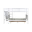 Lit superposé simple au-dessus de double avec tiroirs de rangement, glissière et tablettes - bois d'hévéa-1162315922