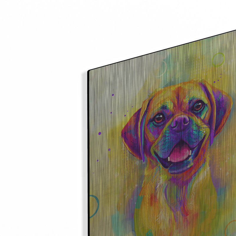 «Pop Art Puggle» par Furbaby Affiliates, H 16 po x l 12 po