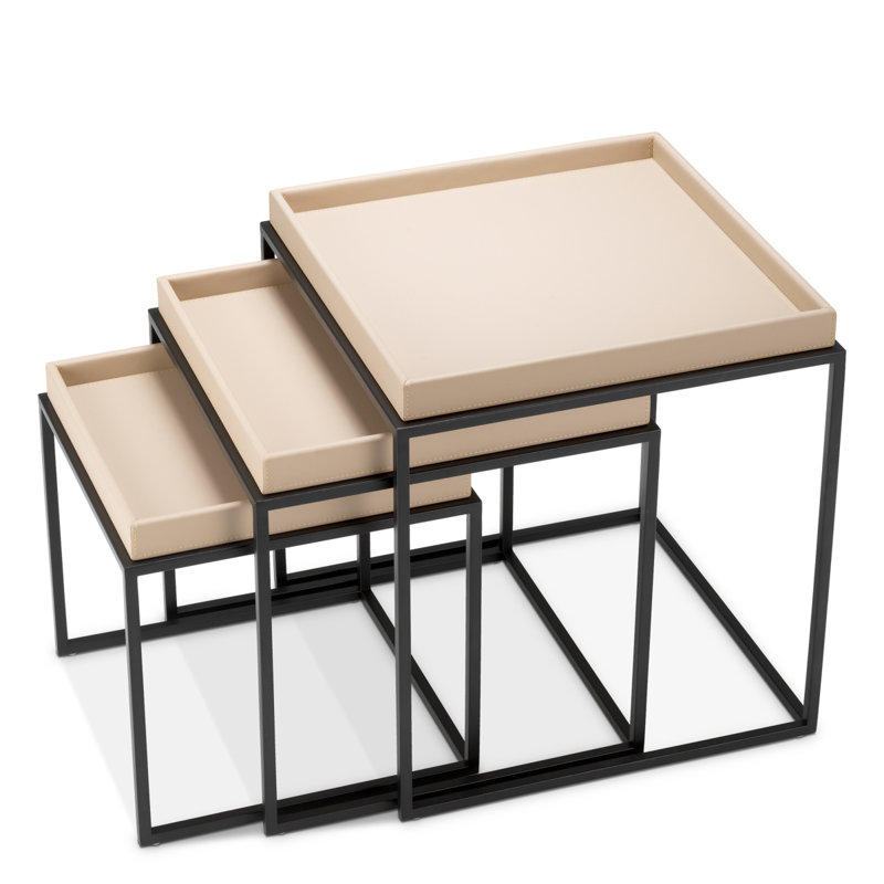 Side Table Léonard Matte Black Finish