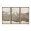 Nature Inspired Metallic Landscape Trptych