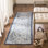 Tapis oriental gris clair / bleu Aurich