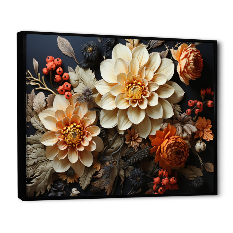 Lyta " Bohemian Art Earthly Delights ", H 24 po x l 32 po x P 1 po, Cadre flottant noir