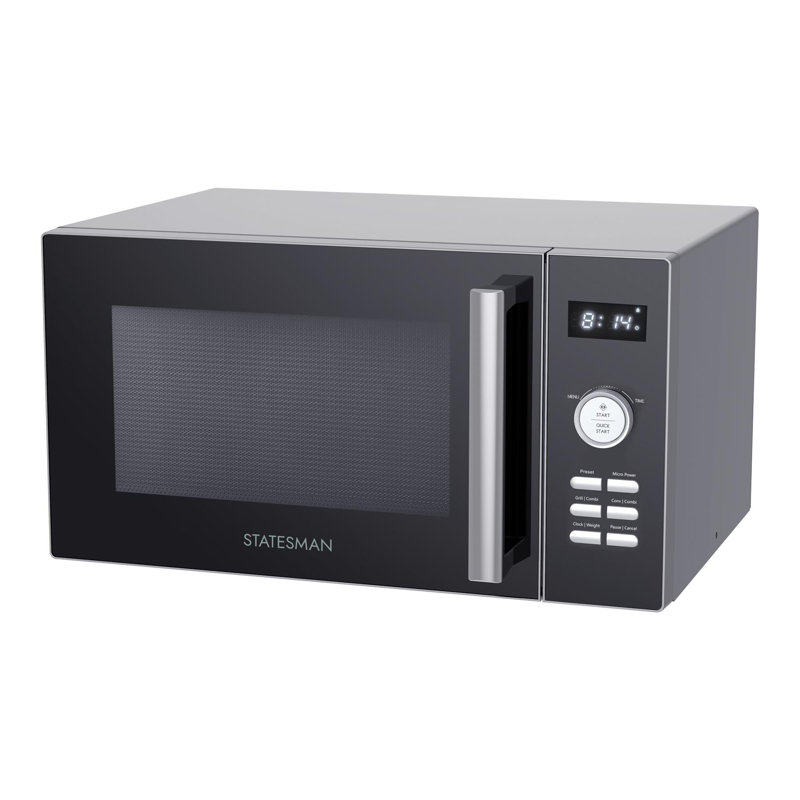 Statesman 25L 900W Digital Combination Microwave Black, Silver, 6