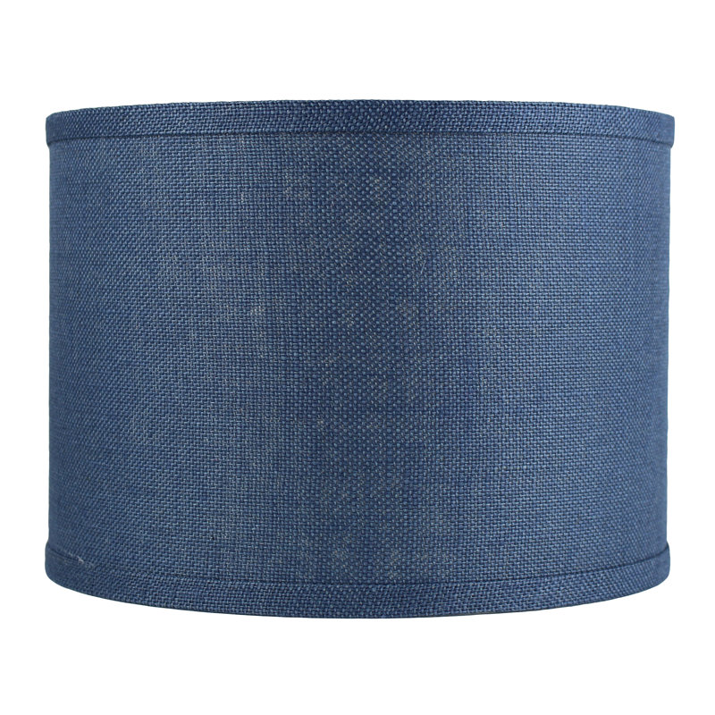 Ganya Burlap Drum Lamp Shade, Natural Burlap, 10" H x 14" W x 14" D