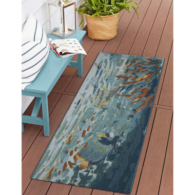 Thomasina No Pattern And Not Solid Color Synthetic Non-Skid Kitchen Mat