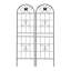 4 Pack Metal Garden Trellis 71" X 19.7" Rustproof Trellis For Climbing Plants Outdoor Flower Support Black