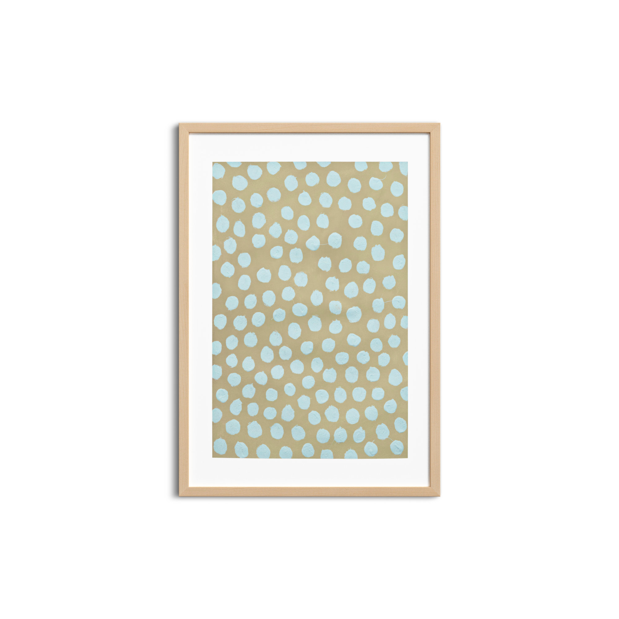 Cloud On Khaki by Michela Sorrentino, 50" H x 35" W x 1.25" D, Brown