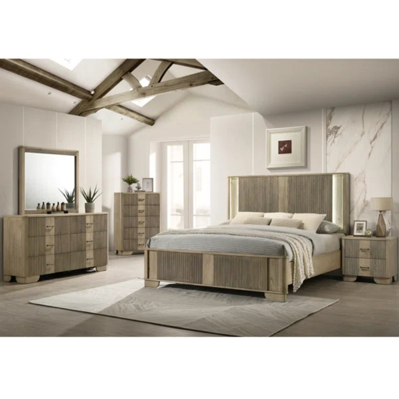 Ensemble de chambre à coucher 5 pièces Sierra, Queen