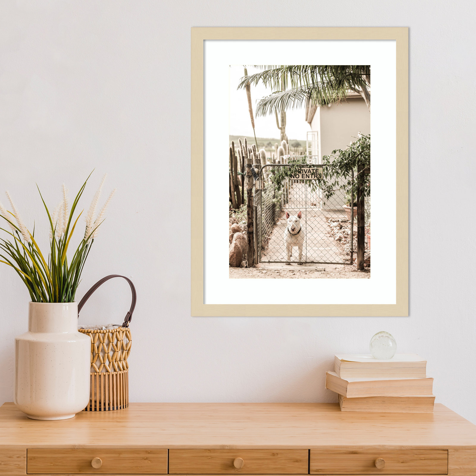 Daisey "No Entry" Print by Shot by Clint, Brown, 21" H x 16" W