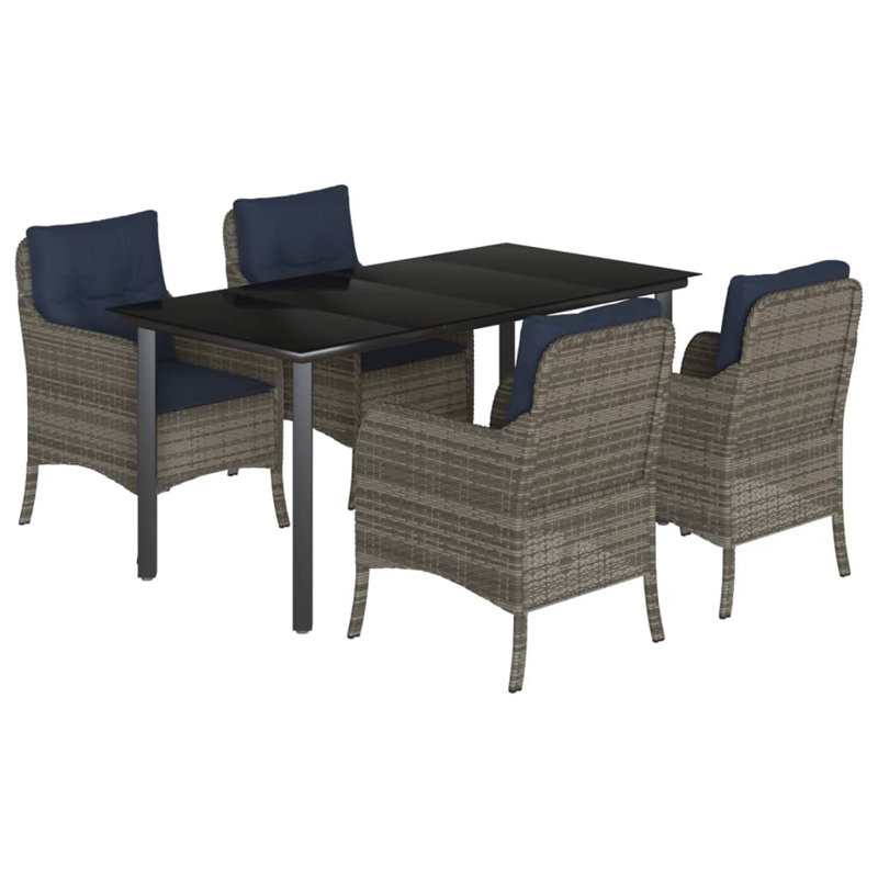 Table rectangulaire 5 pièces Vidaxl