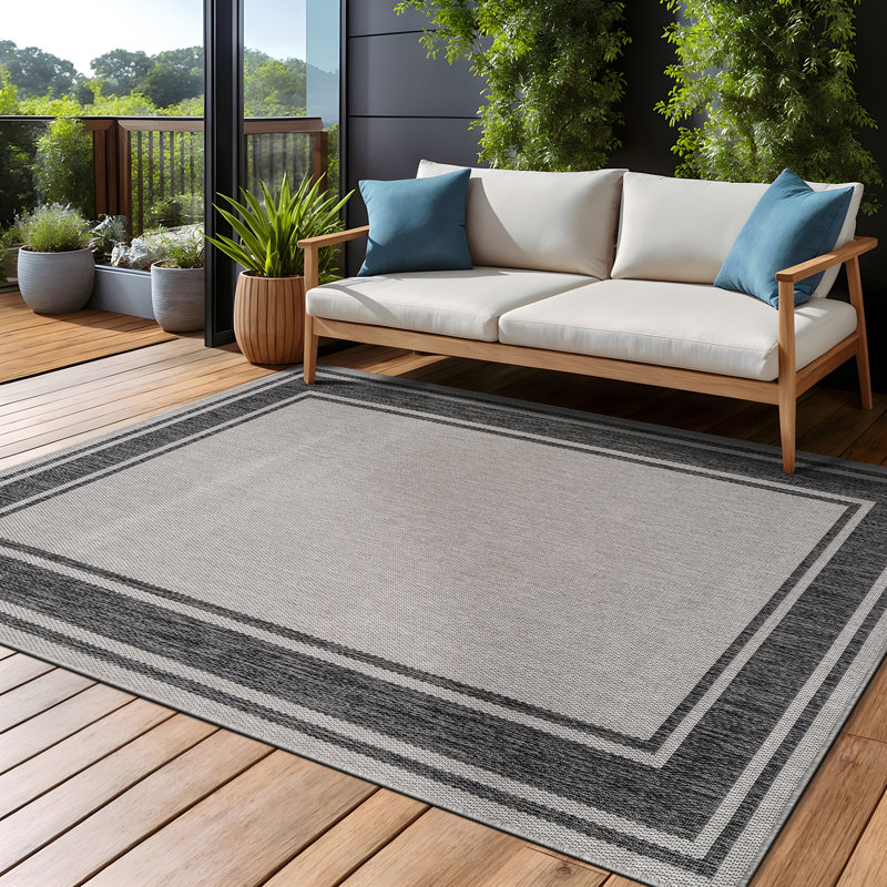 Tapis géométrique intérieur / extérieur, Rectangle 9' x 12'
